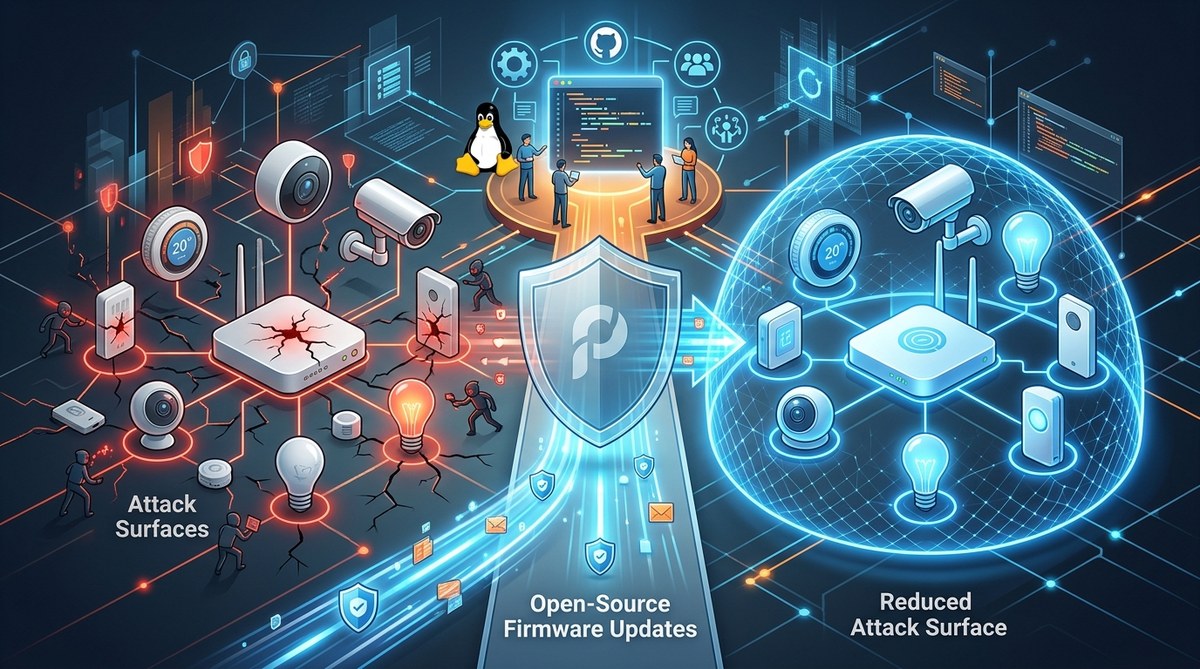 How Open-Source Firmware Updates Reduce IoT Attack Surfaces